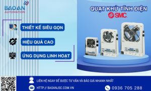 Quạt Khử Tĩnh Điện SMC – Giải Pháp Hiệu Quả Cho Kiểm Soát Điện Tích Trong Sản Xuất